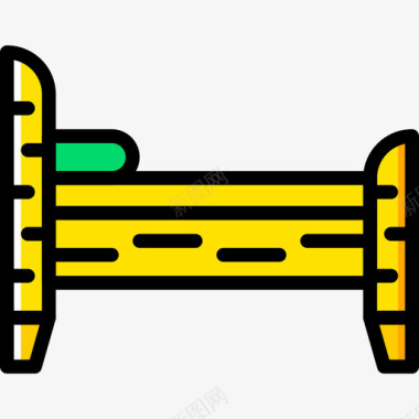 床5户黄色图标图标