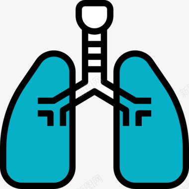 77肺医学77线色图标图标