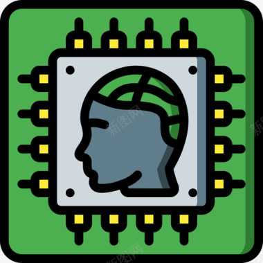 颜料颜色芯片人工智能20线性颜色图标图标