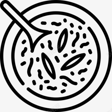 汤素食菜肴直系图标图标