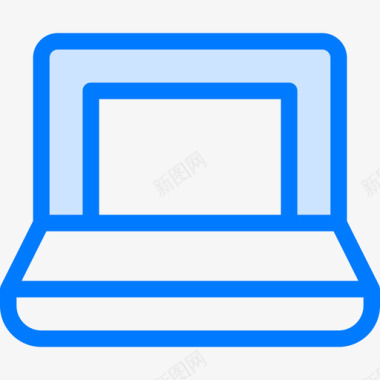 笔记本笔记本电脑电脑15蓝色图标图标