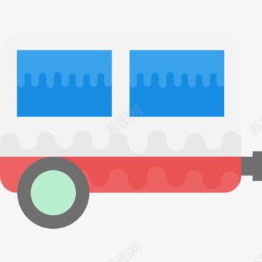 拖车运输车50扁平图标图标