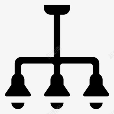 枝形吊灯照明灯具光泽度图标图标