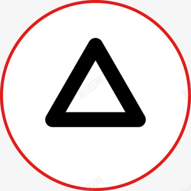 三角形按钮游戏14扁平图标图标