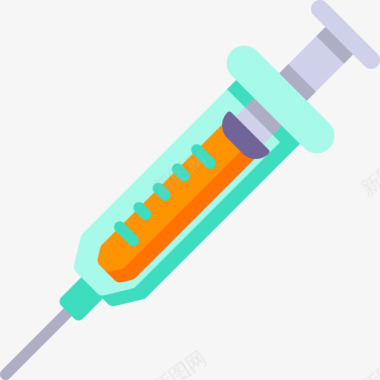 图标22注射器化学22扁平图标图标