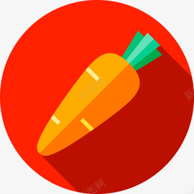 蔬菜鸡肉胡萝卜水果和蔬菜2平的图标图标
