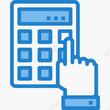 蓝色学校画册计算器学校36蓝色图标图标
