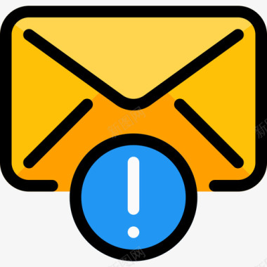 邮件标志电子邮件电子邮件9线型颜色图标图标