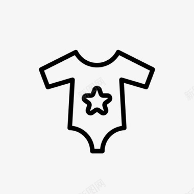 婴儿连体衣图标图标