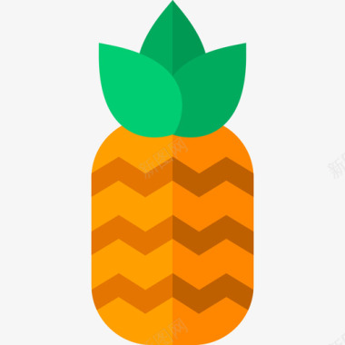 菠萝泰国6扁平图标图标