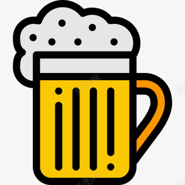 雪花啤酒标志啤酒18夏季线性颜色图标图标