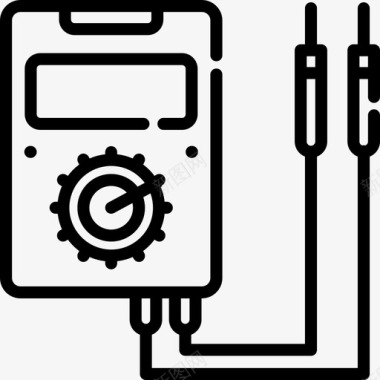 万用表内务管理7线性图标图标