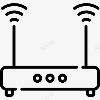 物联网展架Wifi路由器物联网32线性图标图标