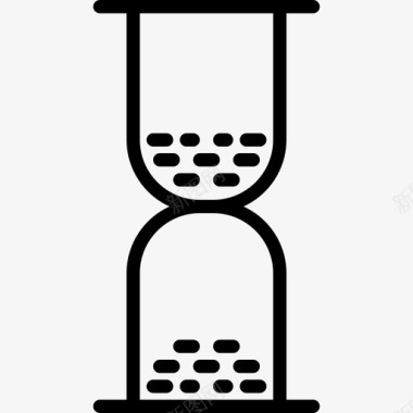 沙漏png素材沙漏时间和地图线性图标图标