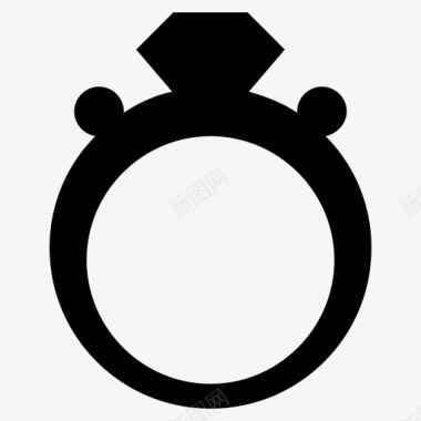 指环时尚戒指石戒指图标图标