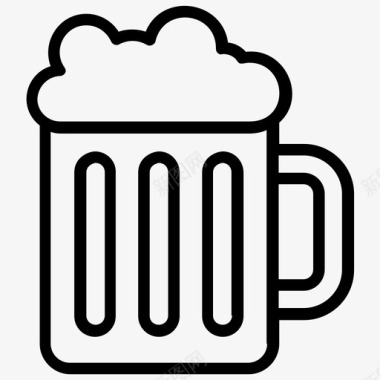 比利时啤酒杯啤酒杯啤酒品脱品脱杯图标图标