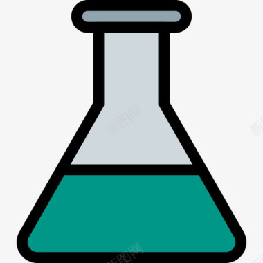 51超低价烧瓶科学51线性颜色图标图标