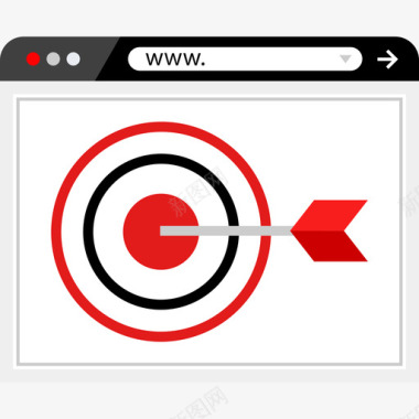 营销图表目标互联网搜索引擎优化营销平面图标图标