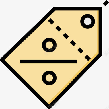 折扣不停折扣购物95线性颜色图标图标