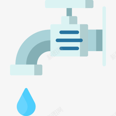 水龙头生态99扁平图标图标
