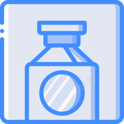 蓝色亚克力透明亚克力绘画和插图3蓝色图标高清图片