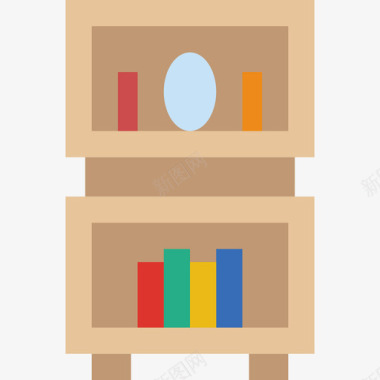 书架家具家居2平房图标图标