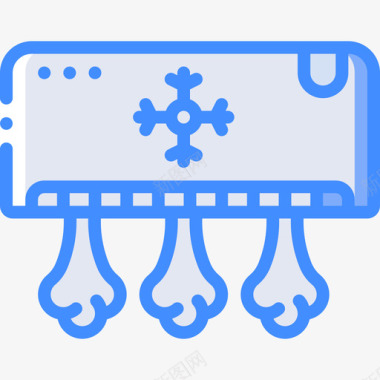 空调家用电器4蓝色图标图标