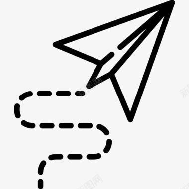 纸飞机联系我们17直线图标图标