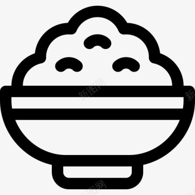 大米中餐5直系图标图标