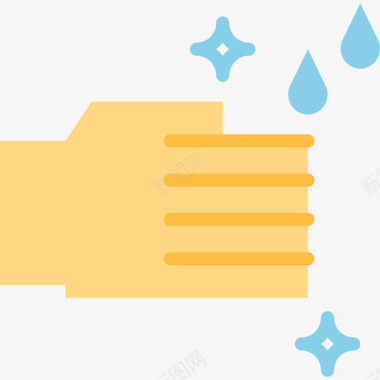 手洗清洁24平图标图标