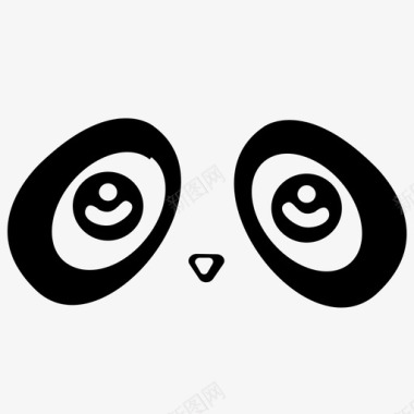 熊猫熊猫眼图标