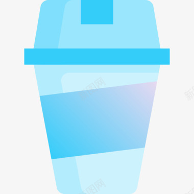 咖啡杯饮料2蓝色图标图标