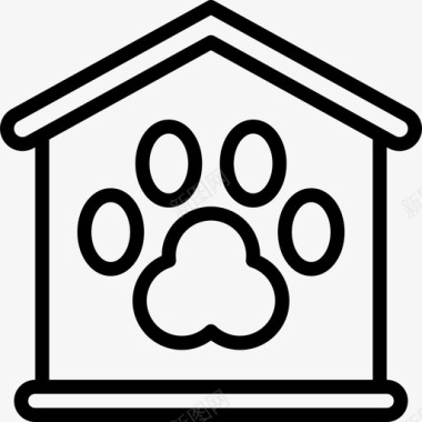宠物酒店宠物酒店服务20直系图标图标