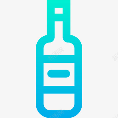 酒瓶家居元素7渐变图标图标