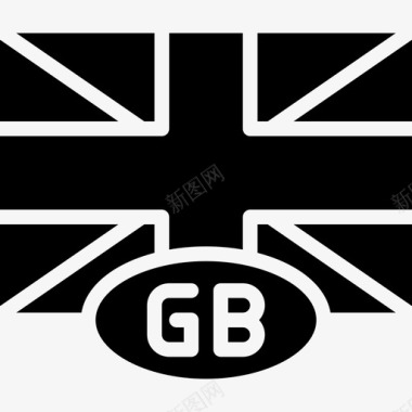 英国国旗13加油图标图标