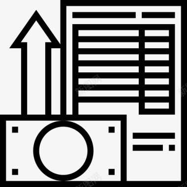 矢量物料员货币会计审计员直系图标图标