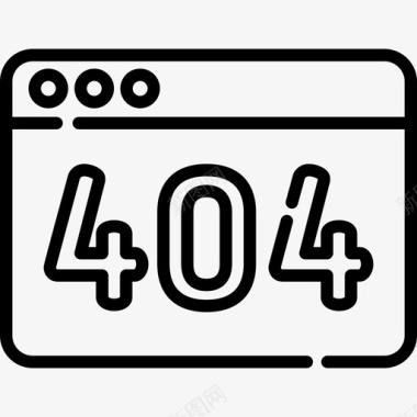 404错误web维护6线性图标图标
