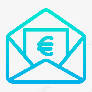 火焰欧元图标欧元银行和金融18梯度图标图标