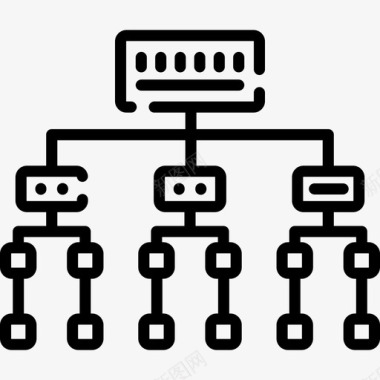 工作多工作流工作关系线性图标图标