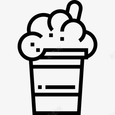 华夫饼华夫饼面包店15直系图标图标