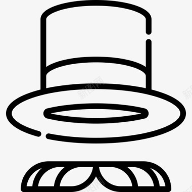 帽子魔法11直线型图标图标