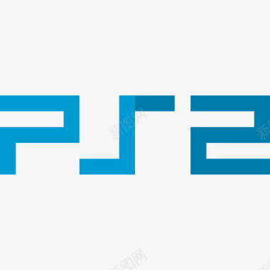 Ps2视频游戏标识4扁平图标图标