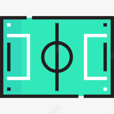 折扣活动足球户外活动19线性颜色图标图标