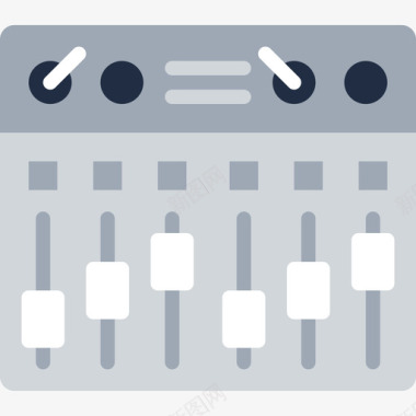 音乐相关图标混音音乐和乐器5平坦图标图标