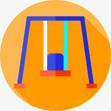 秋千18号操场平坦图标图标