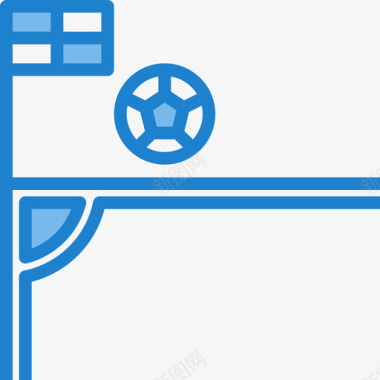 下方角落角落足球22蓝色图标图标