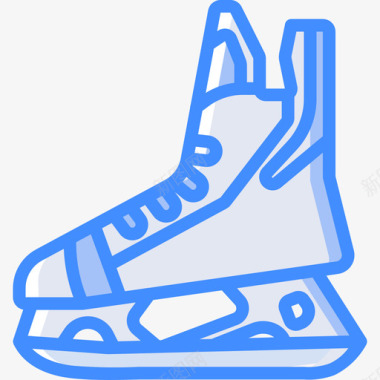 冰蓝色手套溜冰极限运动3蓝色图标图标