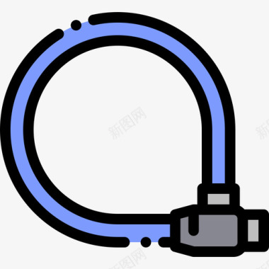 自行车脚踏板锁自行车14线型颜色图标图标