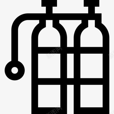 氧氧原暑假22线性图标图标