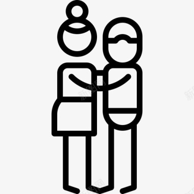 并列关系移情人际关系和情感直系图标图标